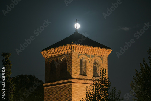 Tower of the church of the village of Yator photo