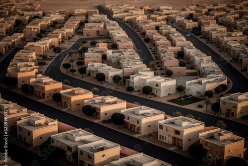 A view of houses in north Riyadh, Saudi Arabia on February 10, 2020. Generative AI