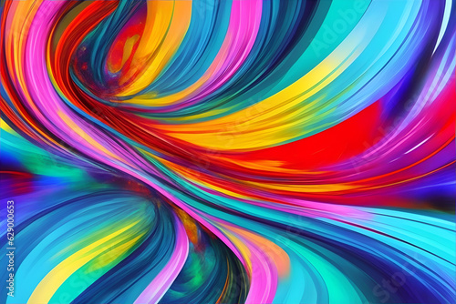 Abstract background with vibrant  swirling colors