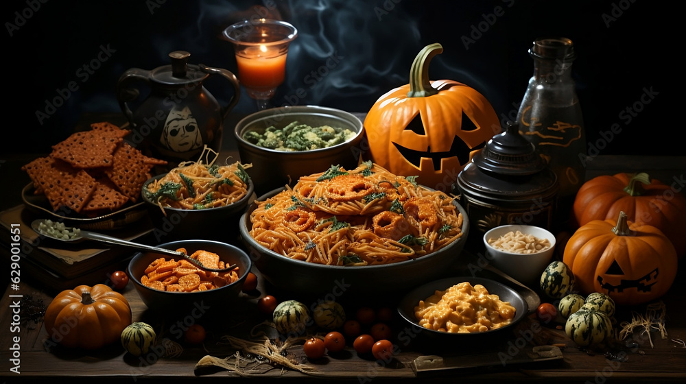 Halloween food. Generative AI Halloween food. Generative AI