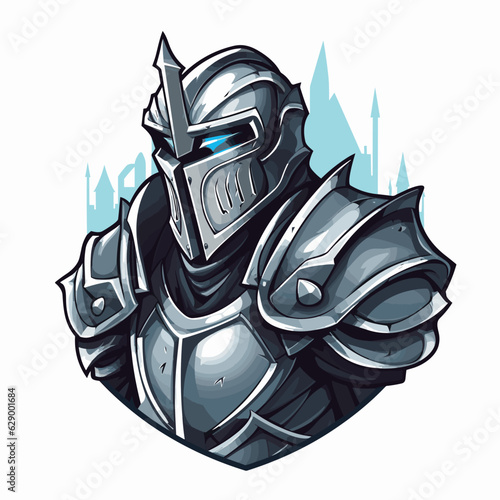 Esport vector logo knight, knight icon, knight head, vector, sticker