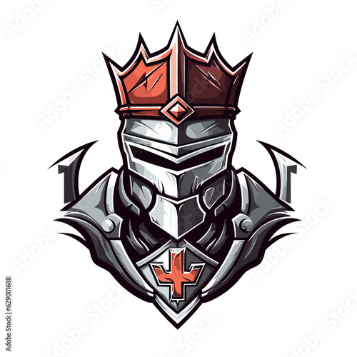 Esport vector logo knight, knight icon, knight head, vector, sticker