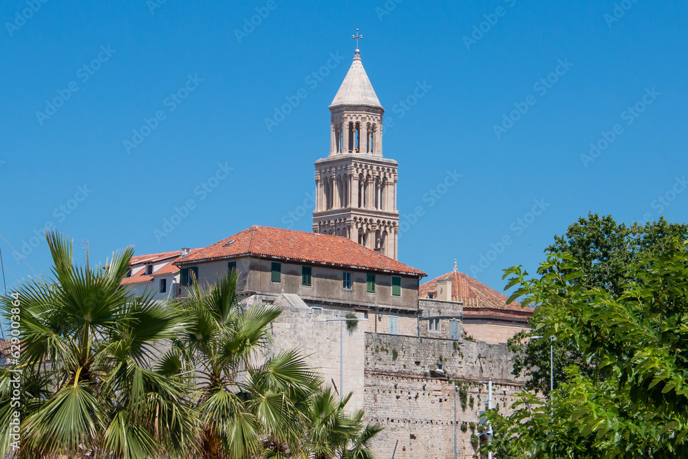 The Cathedral of Saint Domnius in the Diocletian's Palace in Split (Dioklecijanova palača)  in the state of Split-Dalmatien Croatia