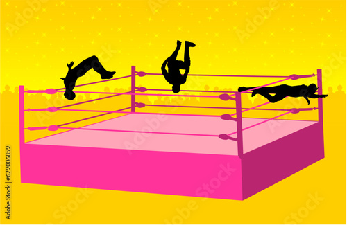 lucha libre, lucha, lucha libre mexicana, mexico, arena, coliseo, arena coliseo, gente, deporte, mascara, ring, acrobacias, vectores, campeon, rudos, tecnicos, bullicio