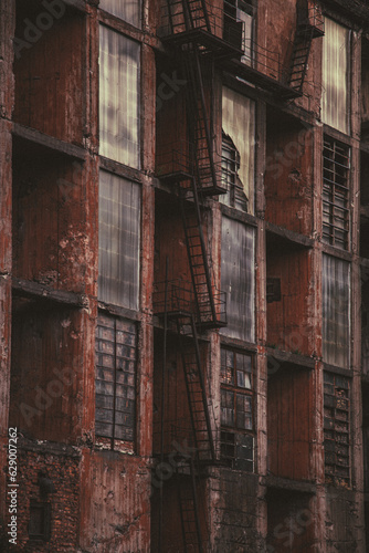 old abandoned factory building