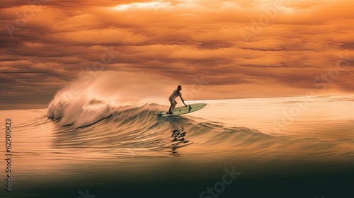 man surfing on big wave © neirfy