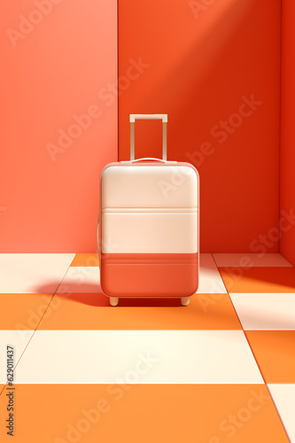 suitcase on the floor
