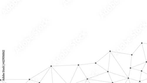 Abstract technology background. Plexus mesh backdrop. Vector