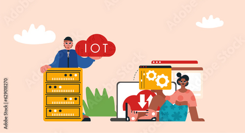 Representation of the IOT Change and Back Bunch, Locks in Solid Organize and Supporting Creative Headways for a More sharp Future.