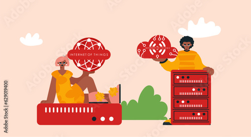 Representation of the IOT Change and Back Bunch, Locks in Solid Organize and Supporting Inventive Headways for a More sharp Future.