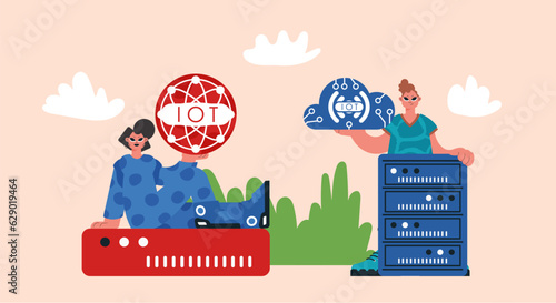 Representation of the IOT Change and Back Bunch, Locks in Solid Organize and Supporting Inventive Headways for a More sharp Future.