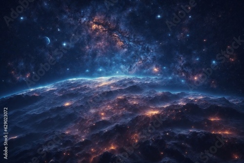 space sky in stars. ai generator