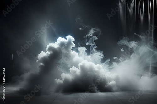 A large cloud of smoke Generative AI
