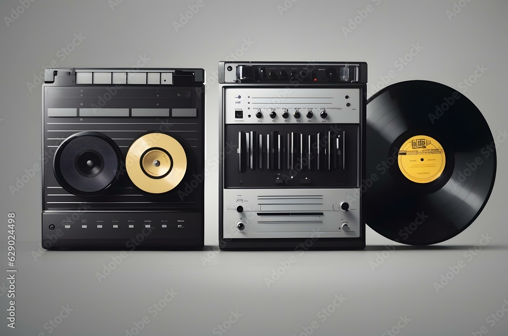 Fototapeta premium A group of electronic devices Generative AI