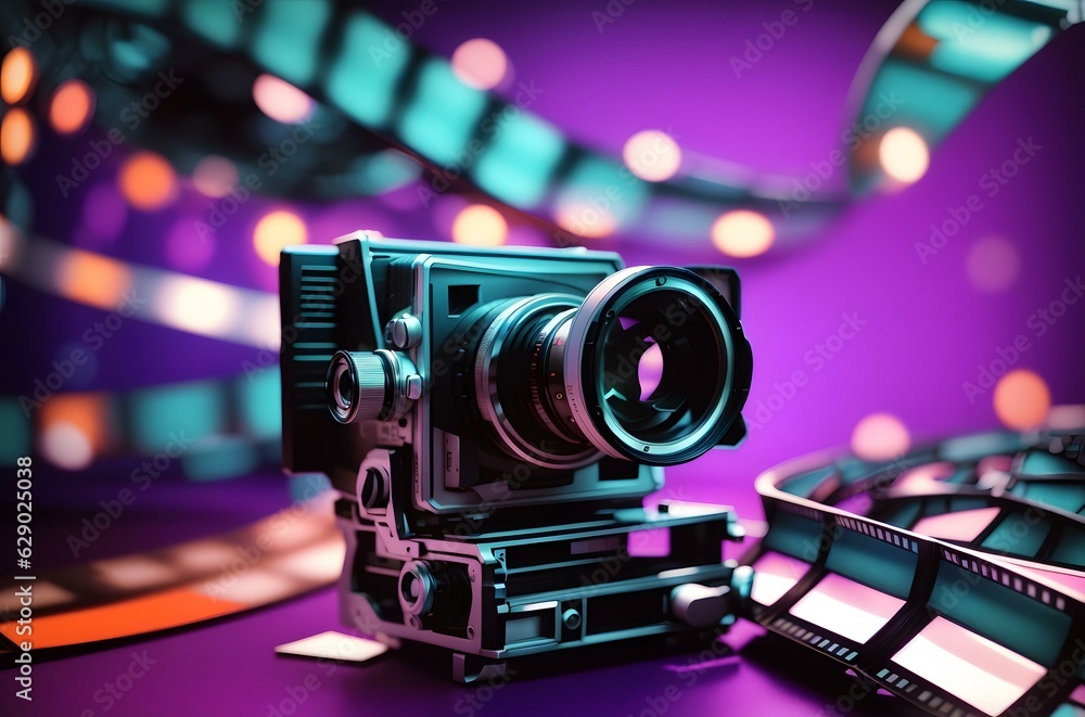 A camera on a table Generative AI A camera on a table Generative AI