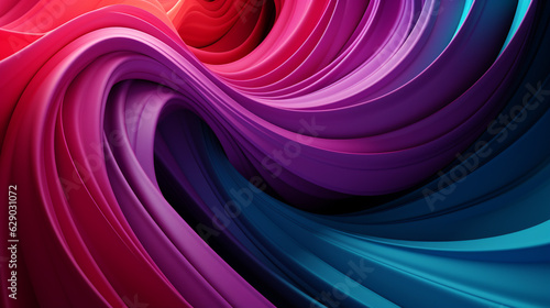 abstract background with purple waves. Generative Ai. 