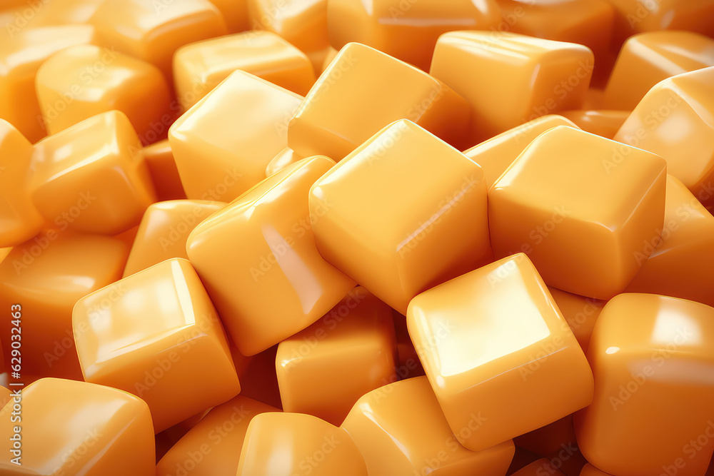 Creamy milky caramel pieces wallpaper. Yummy background with caramel praline cubes texture. Sweet candies backdrop. Creamy milky caramel pieces wallpaper. Yummy background with caramel praline cubes texture. Sweet candies backdrop.