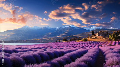 Rolling lavender fields - Scenic from Provence in France