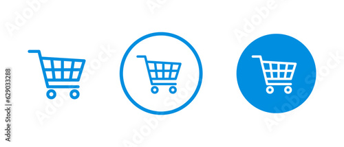 Shopping cart icon set