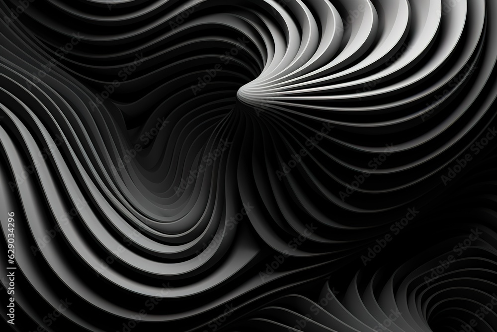 black and white spiral