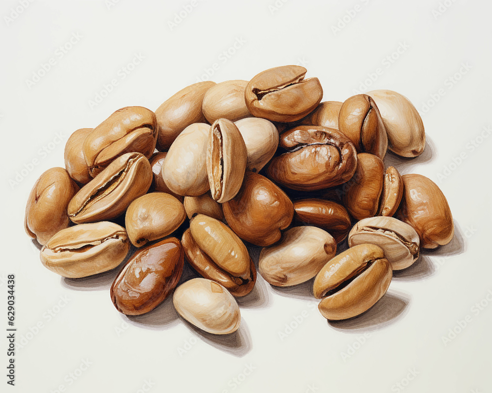 Coffee beans cocoa toasted fresh fragrant India Indonesia island Coffee beans cocoa toasted fresh fragrant India Indonesia island