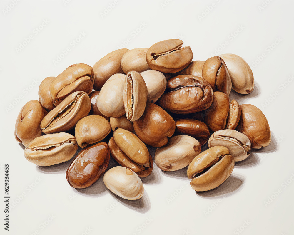 Coffee beans cocoa toasted fresh fragrant Indian Indonesia island Coffee beans cocoa toasted fresh fragrant Indian Indonesia island