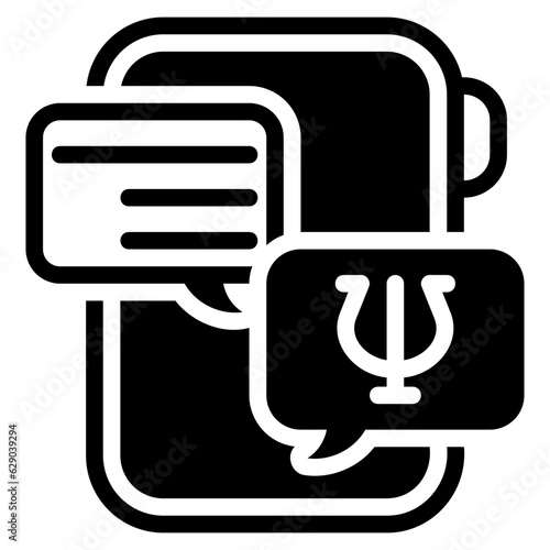  Chat glyph icon