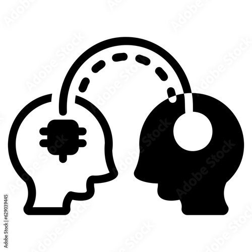  Mentorship glyph icon
