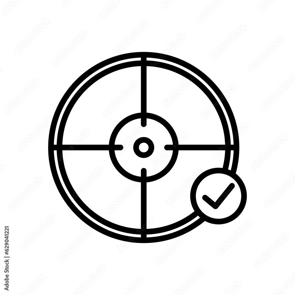 Target icon,marketing target,target arrow set on white background Target icon,marketing target,target arrow set on white background