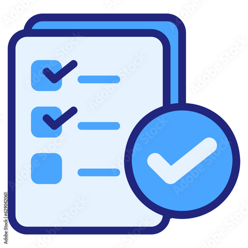  Approval blue icon
