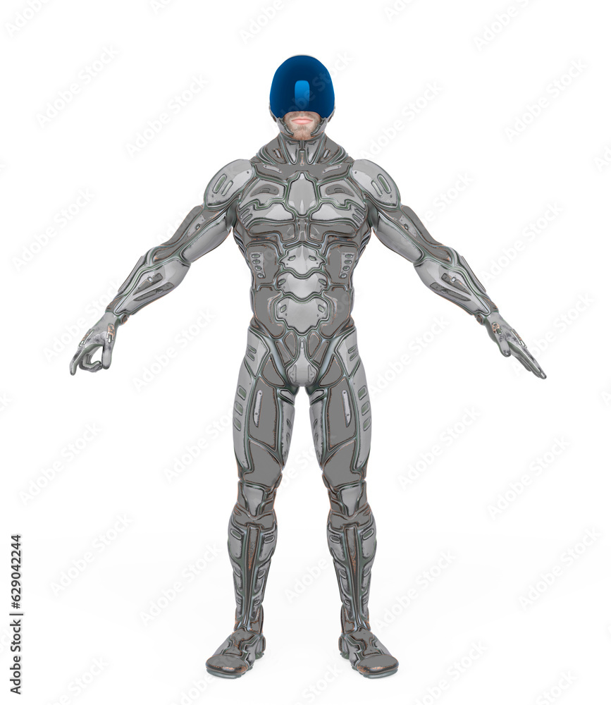 mega soldier in a pose