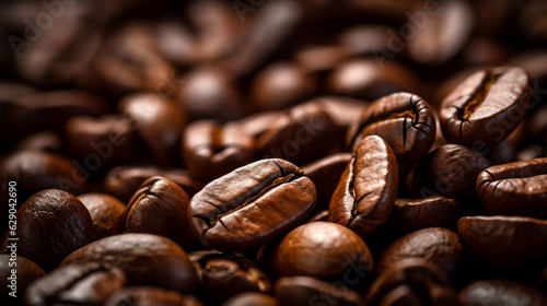 A Close-up image of Roasted Coffee Beans