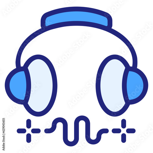  Audio blue icon