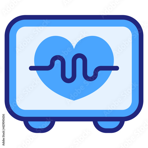  Heartrate blue icon
