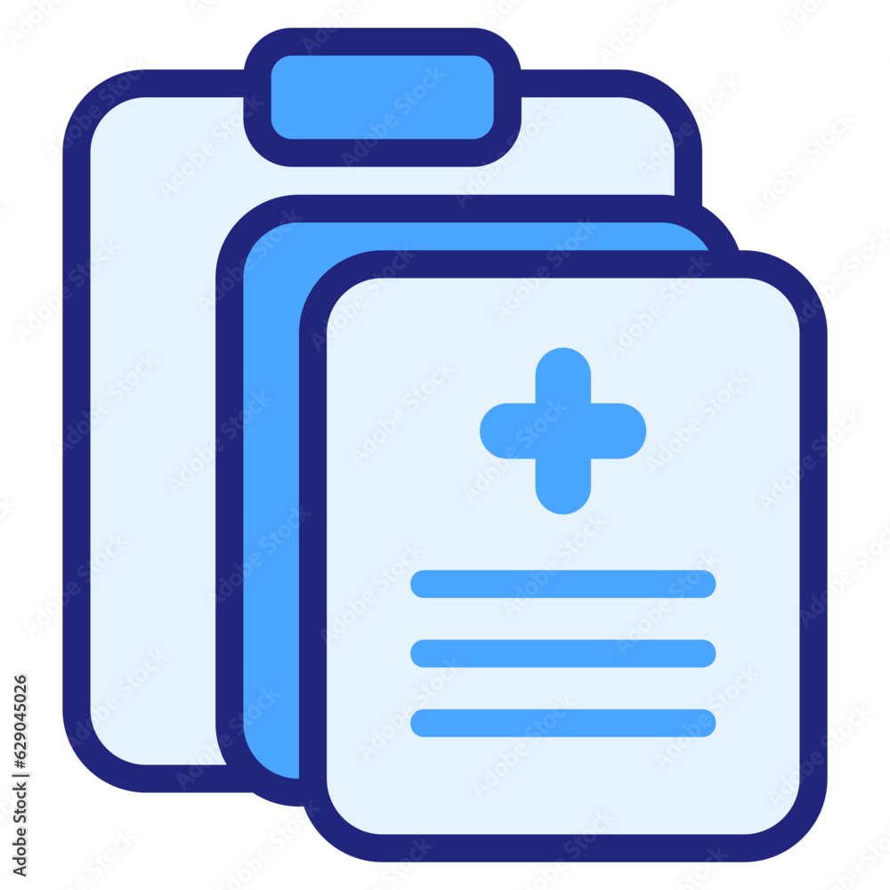 Diagnosis blue icon Diagnosis blue icon