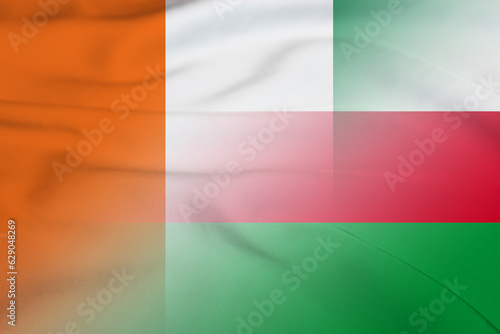Ivory Coast and Oman state flag international relations OMN CIV