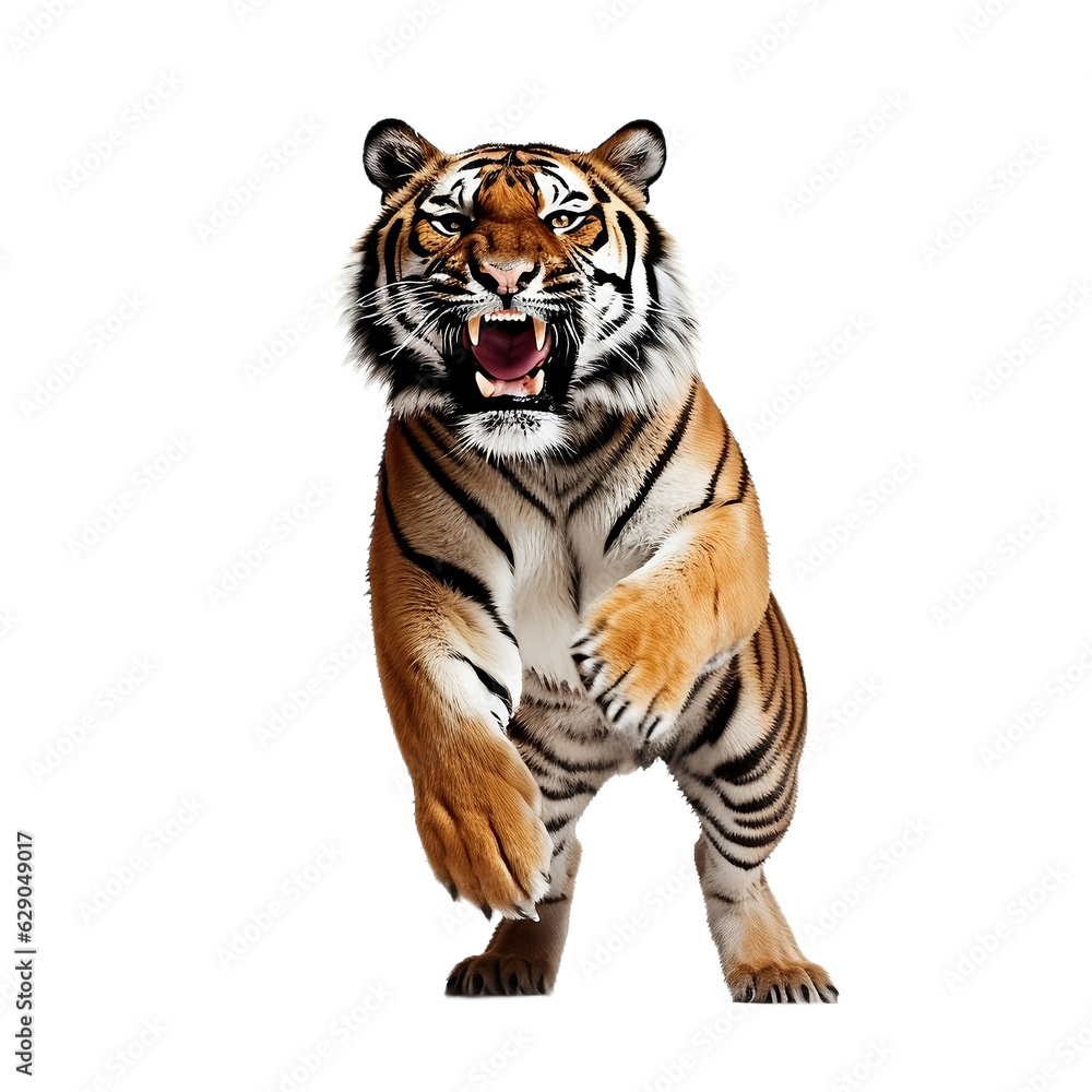 Obraz premium tiger isolated on transparent background