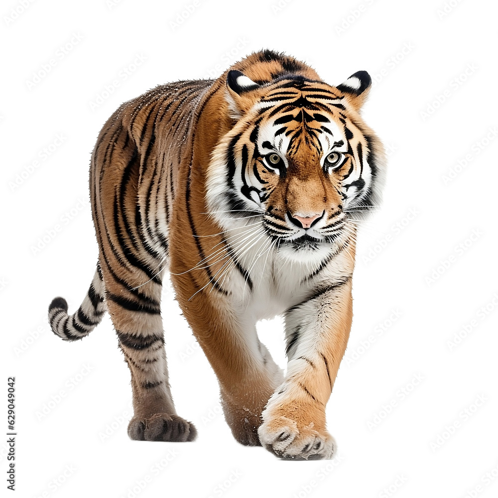 Fototapeta premium tiger isolated on transparent background