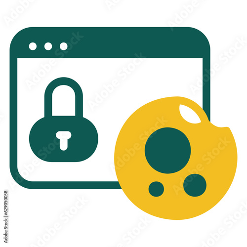 Web cookies duotone icon