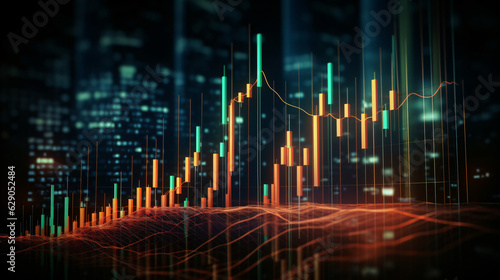 Financial stock market graph - abstract technology financial background  © Marc Kunze