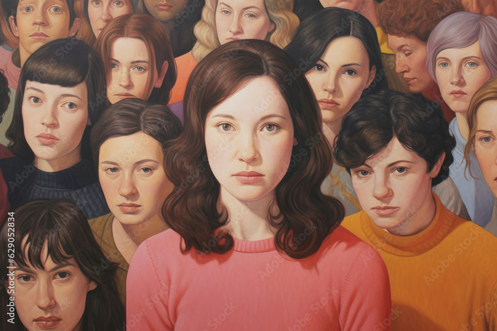 Obraz premium Challenging Conformity: Portraits that Challenge Societal Expectations and Embrace Non-Normative Love