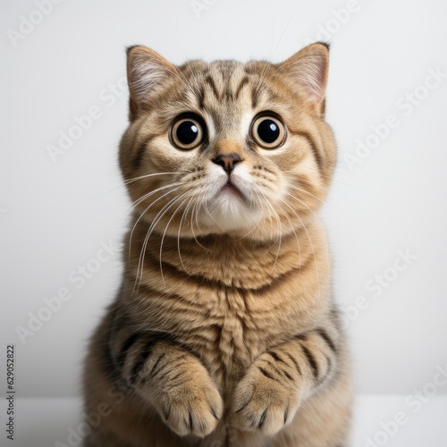 cute cat with big eyes who wants to be loved. Generative AI © ayselucar