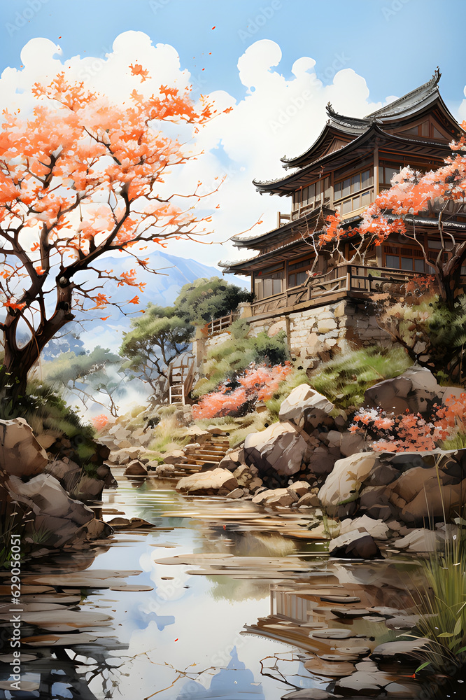 Fototapeta premium otus blossoms in summer