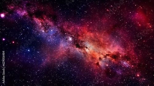 Milky way galaxy with stars nebula and space dust in the universe