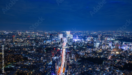 東京の夜景 -渋谷方面-