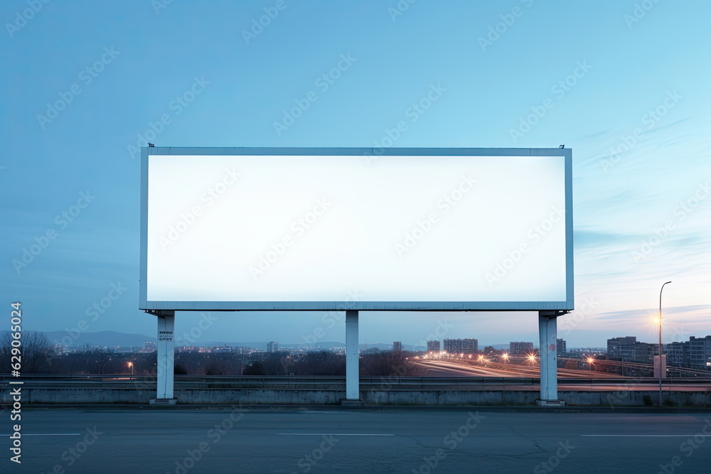 Blank billboard for advertising Blank billboard for advertising