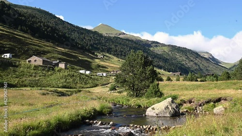 Summer in the Incles Valley, Andorra. Vall d´Incles, Andorra.