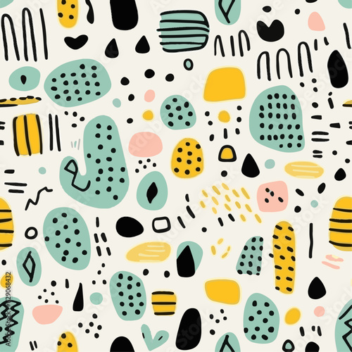 Abstract seamless pattern vector