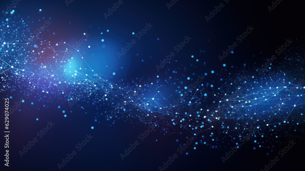 Obraz premium Technology Particle Abstract Background