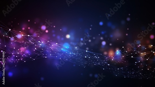 Technology Particle Abstract Background